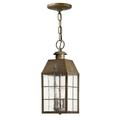 Hinkley Lighting - Nantucket - Brass Outdoor Lantern Fixture in