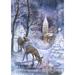 Toland Home Garden Frozen Fawns Winter Flag Double Sided 12x18 Inch