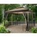 Garden Winds Replacement Canopy Top and Mosquito Netting for the Winslow Arrow Gazebo Athena Gazebo and Double Arch Gazebo Riplock 350