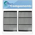 2-Pack BBQ Grill Cooking Grates Replacement Parts for Brinkmann 810-2320-B - Compatible Barbeque Porcelain Enameled Cast Iron Grid 19