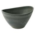 Algreen Products Valencia Planter with Wave Bowl - Charcoal Marble - 16 x 12 x 10 in.