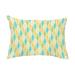 Simply Daisy 14 x 20 Wavy Splash Yellow Decorative Abstract Outdoor Throw Pillow