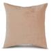 Greendale Home Fashions 20 in x 20 in Modern Sugar Polyester Velvet Throw Pillow with Removable Cover