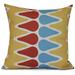 Simply Daisy Geometric Multi Colored Picks Outdoor Pillow