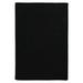 Colonial Mills 6 Jet Black Square Braided Area Throw Rug