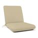 Sunbrella Solid Hinged Chair Cushion 44 x 22 in. - Spectrum Sand