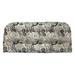 RSH DÃ©cor Indoor Outdoor Single Tufted Wicker Loveseat Settee Standard Dailey Pewter Grey Floral Scroll