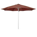 California Umbrella Venture 11 Silver Market Umbrella in Adobe