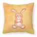 Carolines Treasures BB7383PW1818 Rabbit Watercolor Fabric Decorative Pillow