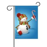 POPCreation Personalized Decorative Christmas Snowman Outdoors Garden Flag All Weather