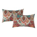 Asbury Park 19 x 12 in. Outdoor Rectangle Throw Pillow (Set of 2) by Greendale Home Fashions