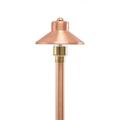 VOLT Flat Hat 12V Copper Path Light (5 Shade 25 Tall)