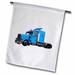 3dRose Light Blue Semi Truck In Three Quarter View - Garden Flag 12 by 18-inch