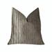 Plutus Solitude Gray Luxury Throw Pillow - Gray - 12in. x 20in.