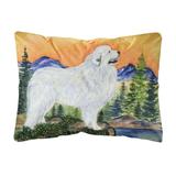 Dog Portrait/Landscape Painting Fabric Decorative Pillow
