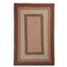 Colonial Mills 10 x 13 Red and Brown Braided Reversible Rectangular Area Throw Rug