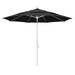 California Umbrella 11 ft. Fiberglass Market Umbrella Collar Tilt DV Matted White-Olefin-Black