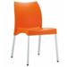 Compamia ISP049-ORA Vita Resin Outdoor Dining Chair Orange - set of 2