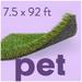 ALLGREEN Pet 7.5 x 92 FT Artificial Grass for Pet Dog Potty Training Indoor/Outdoor Area Rug