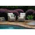 Two Piece Rio Vista Swivel Glider Set with Sandstone Wicker & Cushions