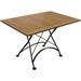 Sunnydaze European Chestnut Wood Folding Dining Table - 48 x 32