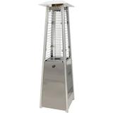 Hanover Mini Pyramid Tabletop Propane Patio Heater in Stainless Steel