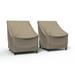 Budge Large Brown and Beige Patio Outdoor Chair Cover (2 Pack) English Garden