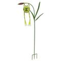 Sunset Vista Designs Froggy Hanging From Cattail Garden Stake With Solar Powered Light 48