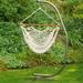 The Hamptons Collection 48 x 47 Macrame Natural Cotton Rope Hanging Hammock Chair