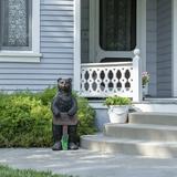 Alpine Corporation Welcome Sign Bear Garden Statue 36 inch Tall