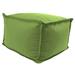 Sunbrella Outdoor Canvas Ginko Polyester Pouf Green