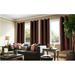 Window Curtain Room Darkening K68 brown color 100 % blackout thermal drapes for bedroom living room closet door noise reducing 37 inch wide X 84 inch long 2 panels