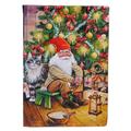 Carolines Treasures ACG0134GF Christmas Gnome by the Tree Flag Garden Size Garden Size multicolor