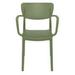 Siesta Loft Outdoor Dining Arm Chair - Olive Green - set of 2