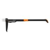 Fiskars 339950-1001 39 4-Claw Weeder 1-Pack Black/Orange