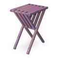 XQuare 19 x 15 x 26 in. Wooden End Table Purple Berry