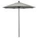 California Umbrella 7.5 Rd.. Aluminum Frame Fiberglass Rib Patio Umbrella Push Open Bronze Finish Sunbrella Fabric Granite
