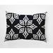 Simply Daisy 14 x 20 Beach Star Navy Blue Decorative Abstract Outdoor Throw Pillow