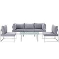 Modway Chance 6-piece Outdoor Patio Sectional Sofa Set