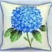 Betsy Drake Outdoor/Indoor Polyester Throw Pillow 22 x 22 Blue/White