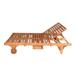 Anderson Teak Double Sun Lounger Double Back with Stainless Steel Ledge