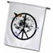 3dRose Tree Peace Peace Sign with Tree - Garden Flag 12 by 18-inch