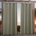 Nicole Miller Canvas Indoor/Outdoor Grommet Top Curtain Panel Pair 54 x96 Khaki