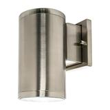 Westgate Outdoor LED Cylinder Light -Wall Sconce Down Light-Dimmable - CRI80+ IP65 Waterproof (15W (Brushed Nickel) 5000K Cool White)
