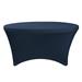 Your Chair Covers - Stretch Spandex 5 ft Round Table Cover Navy Blue for Wedding Party Birthday Patio etc.