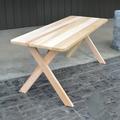 A & L Furniture Western Red Cedar Crossleg Picnic Table