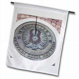 3dRose Sundial in Myers Florida Polyester 2 3 x 1 6 Garden Flag