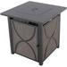 Palm Bay 40 000 BTU Tile-Top Gas Fire Pit Table with Burner Cover and Fire Glass