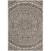 SAFAVIEH Courtyard Josiah Floral Medallion Indoor/Outdoor Area Rug 2 x 3 7 Light Grey/Black