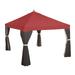 Garden Winds Replacement Canopy Top Cover for the Garden Treasure s 10 x 12 Gazebo - Cinnabar